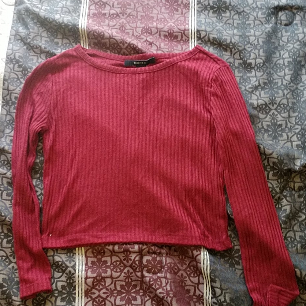 Long sleeved crop top